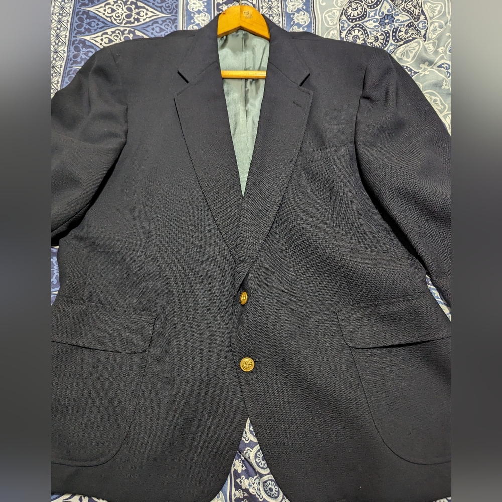 50R Navy Blue Stafford Blazer